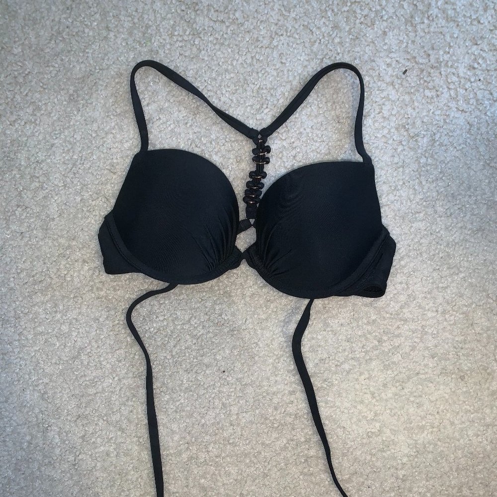 Black American Eagle Bikini Top